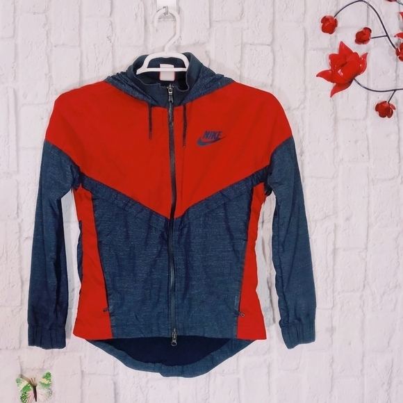 Nike Bonded Windrunner Zip Up‎ Hoodie Jacket - Picture 1 of 5